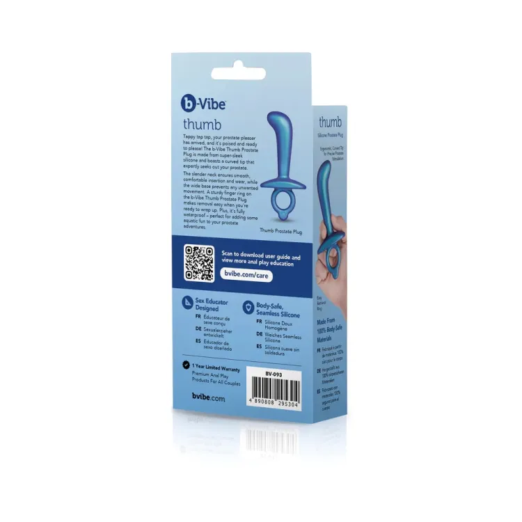 b-Vibe Butties Thumb Silicone Prostate Plug b-Vibe Butties Thumb Silicone Prostate Plug