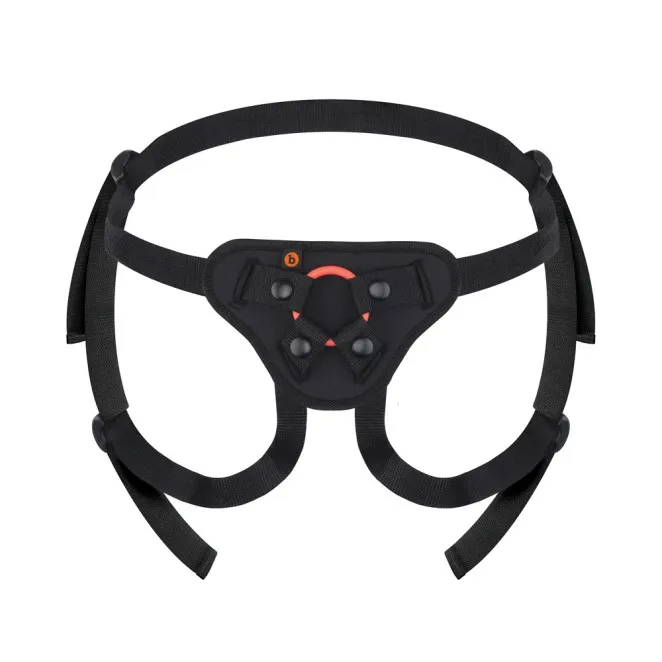 Beginners Strap-On Kit with 5 Inch Silicone Dildo Peg Orange