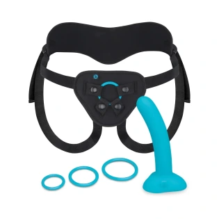 Every Body Strap-On Kit with 6 Inch Silicone Dildo Peg – Blue