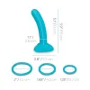 Every Body Strap-On Kit with 6 Inch Silicone Dildo Peg – Blue