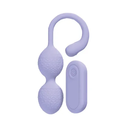 LoveLine PelviFit Beads Kegel Vibe Waterproof Remote Lavender