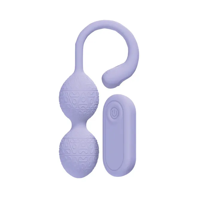 LoveLine PelviFit Beads Kegel Vibe Waterproof Remote Lavender