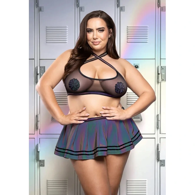 Fantasy Lingerie Play Ready, Let's Glow! 5-Piece Costume Set