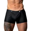Male Power Oh Snap! Snap Off Short Black