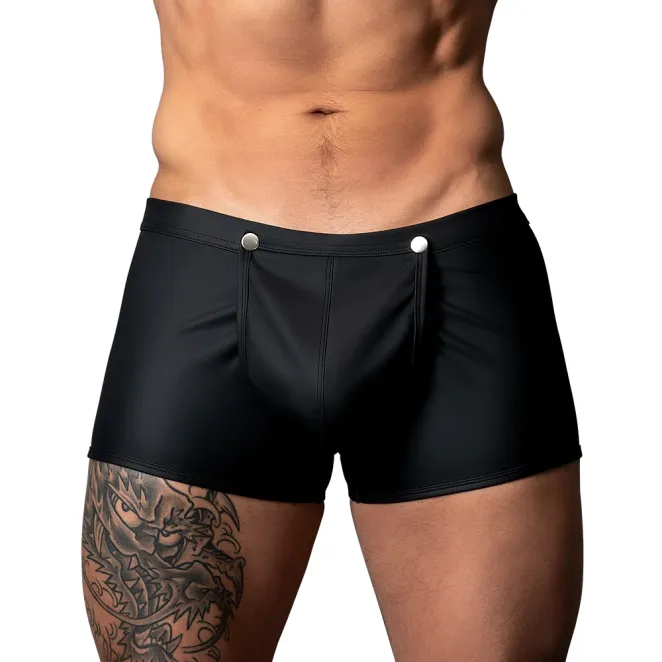 Male Power Oh Snap! Snap Off Short Black