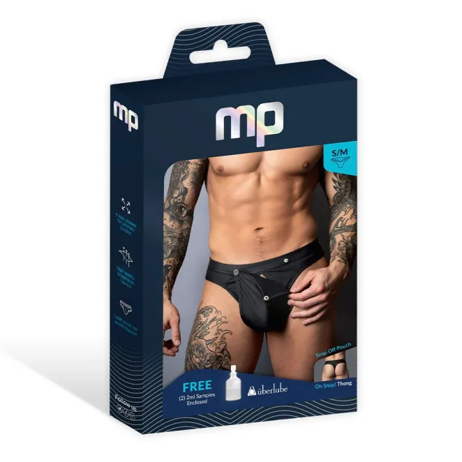 Male Power Oh Snap! Snap Off Jock Black