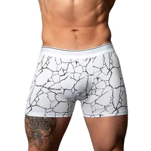 Male Power Soo Cumfy Boxer Brief Black/White