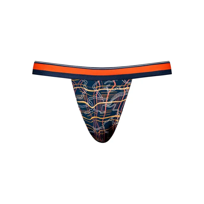 Male Power Soo Cumfy Jock Navy/Orange