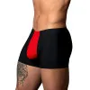 Male Power Hot Mesh Pouch Short Black/Red