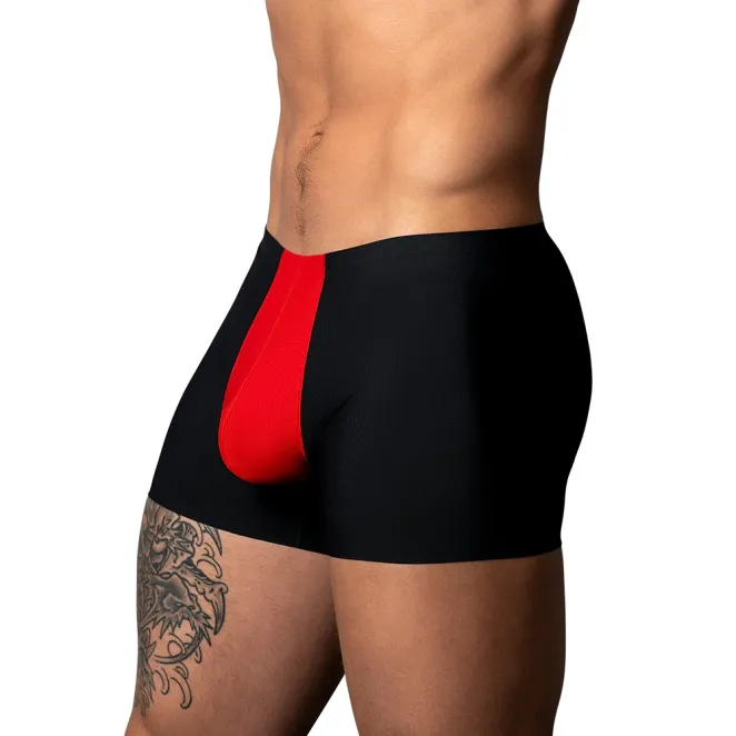Male Power Hot Mesh Pouch Short Black/Red