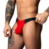 Male Power Hot Mesh Bong Thong Black/Red