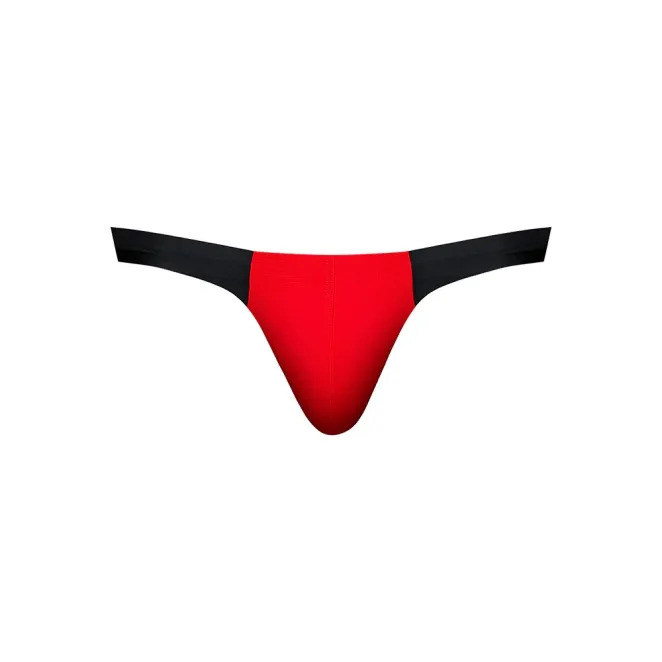 Male Power Hot Mesh Bong Thong Black/Red