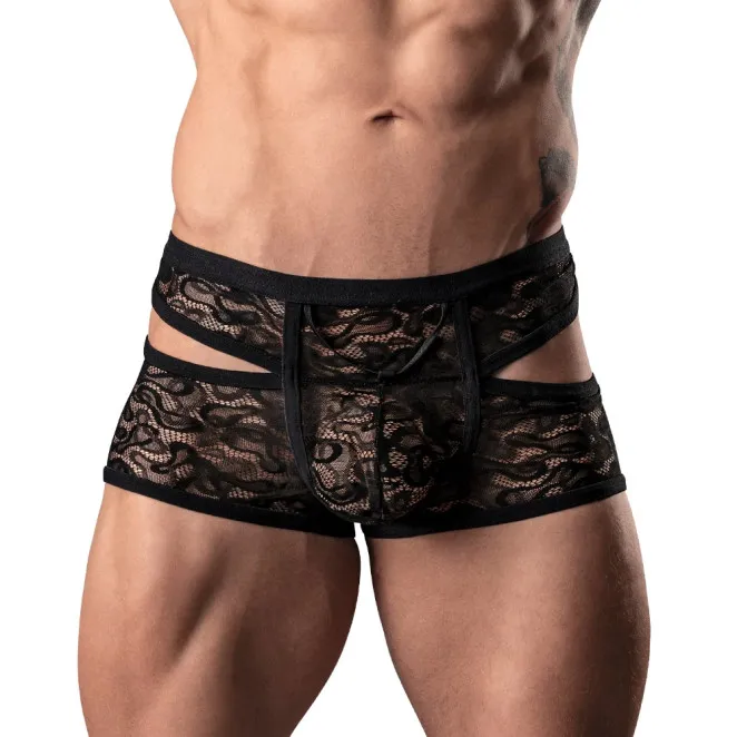 Male Power Lucifer Cutout Short Black