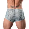 Male Power Marble Mesh Micro Mini Short Silver/Blue