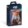 Male Power Marble Mesh Micro Mini Short Silver/Blue