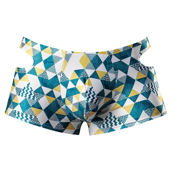 Male Power Cut It Out! Cutout Mini Short Blue/White