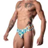 Male Power Cut It Out! Cutout Thong Blue/White