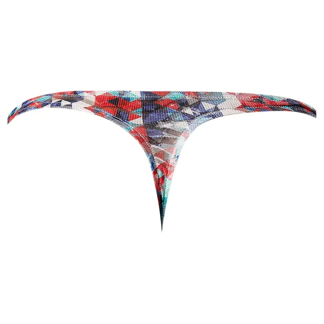 Male Power Your Lace Or Mine Bong Thong Geometric