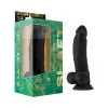 9.5 Inch Silicone Remote-Controlled Vibrating Realistic Black Dildo with Balls