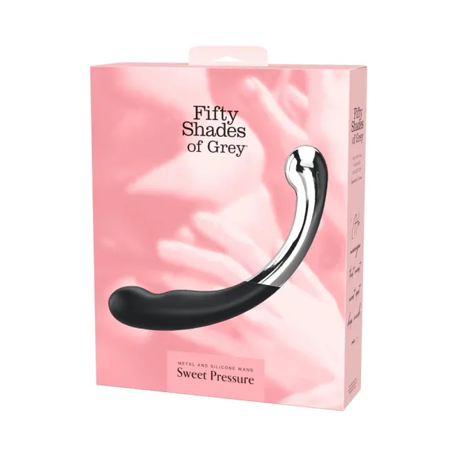 Fifty Shades of Grey Sweet Pressure Dark Steel and Silicone Double-Ended Dildo