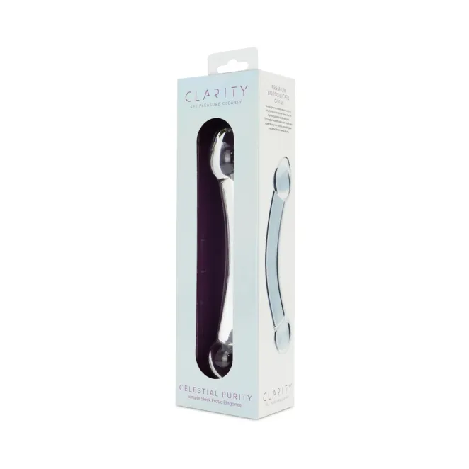 Celestial Purity Slimline G-Spot Sensual Glass Dildo