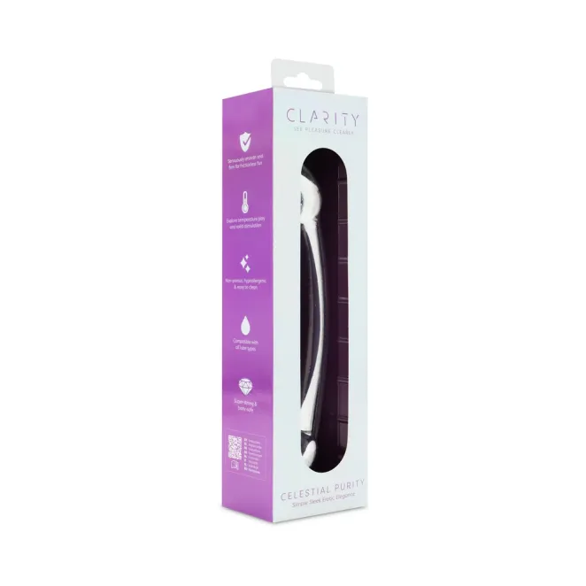 Celestial Purity Slimline G-Spot Sensual Glass Dildo