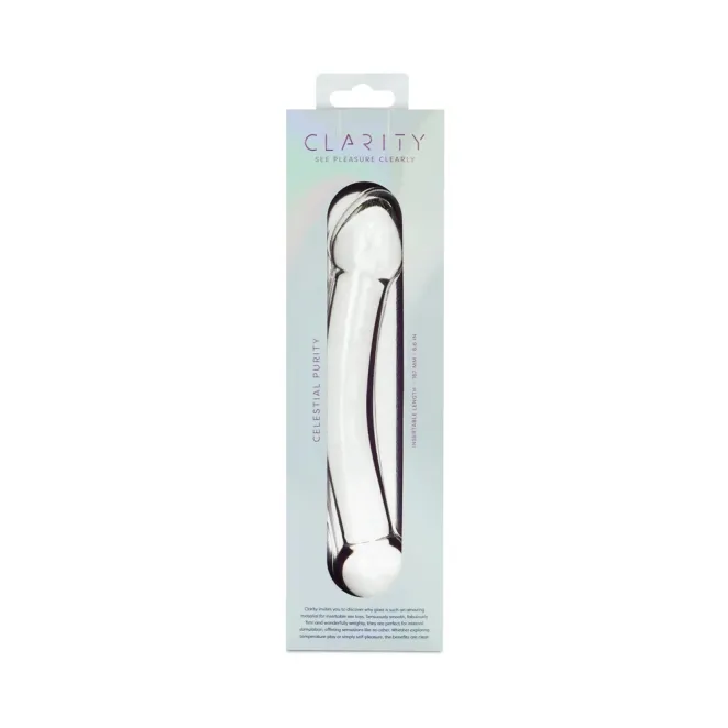 Celestial Purity Slimline G-Spot Sensual Glass Dildo
