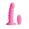 6 Inch Colours Ribbed Swirl Silicone Dildo with Remote
