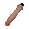 8.5 Inch Silicone Vibrating Realistic Dildo Beige