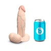 7 Inch b-Vibe Slipskin Flesh Pink Ultra Realistic Girthy Dual Density Dildo