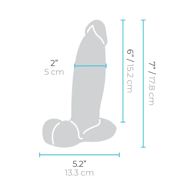 7 Inch b-Vibe Slipskin Flesh Pink Ultra Realistic Girthy Dual Density Dildo