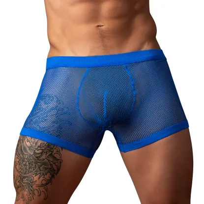 Male Power Fishnet 2.0 PCH Short Blue