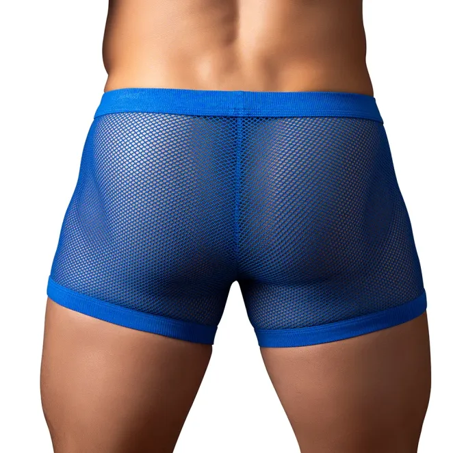 Male Power Fishnet 2.0 PCH Short Blue