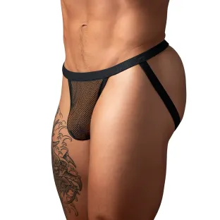 Male Power Fishnet 2.0 Jock Black