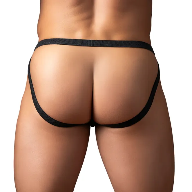 Male Power Fishnet 2.0 Jock Black