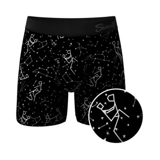 Shinesty The Big Bang Glow-in-the-Dark Constellation Ball Hammock Pouch Underwear with Fly