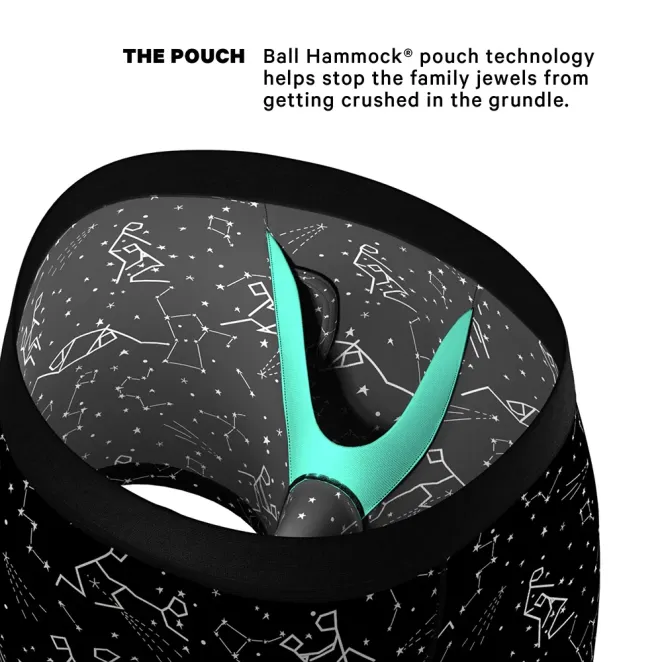 Shinesty The Big Bang Glow-in-the-Dark Constellation Ball Hammock Pouch Underwear with Fly