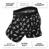 Shinesty The Bare Back Bones Glow-in-the-Dark Skeletons Ball Hammock Pouch Underwear with Fly