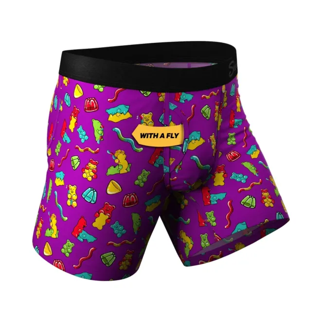 Shinesty The Naughty Bears Gummy Bear Ball Hammock Pouch Underwear with Fly