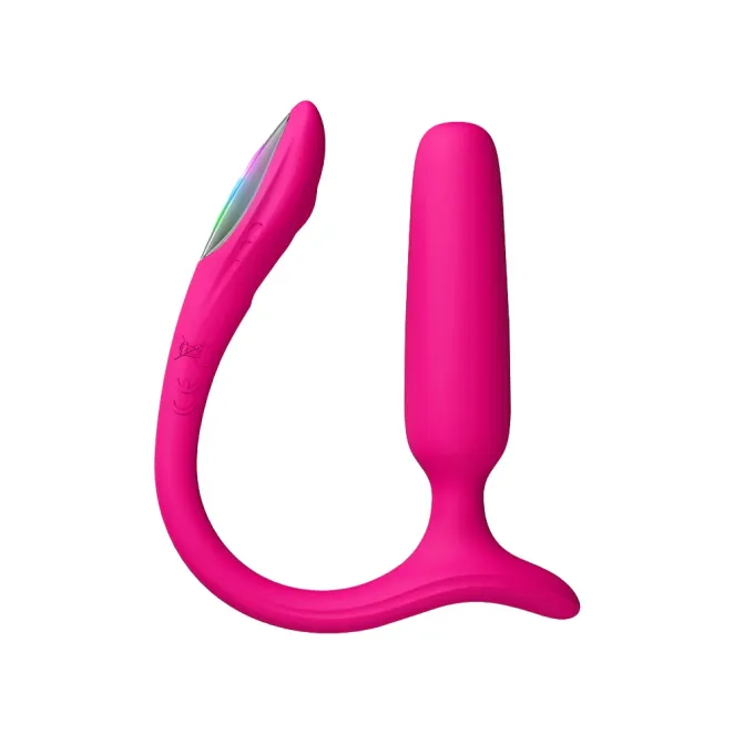Lovense Lush Anal App-Controlled Vibrating Silicone Butt Plug Pink