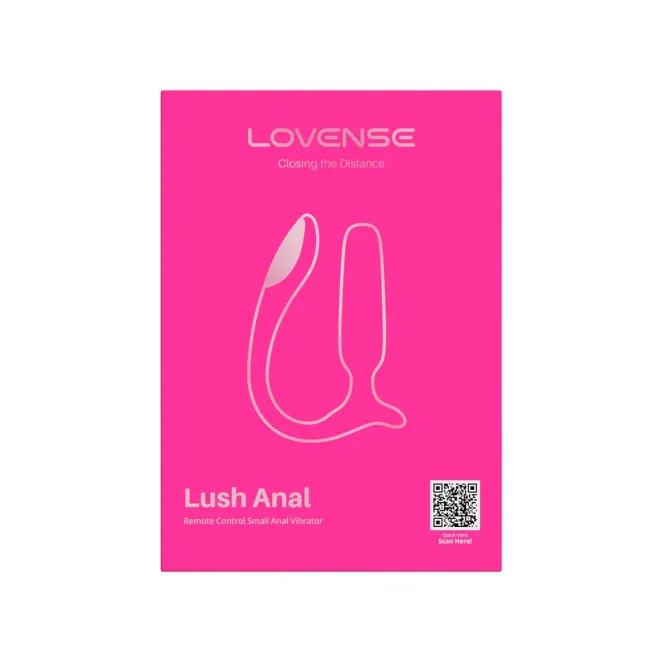 Lovense Lush Anal App-Controlled Vibrating Silicone Butt Plug Pink