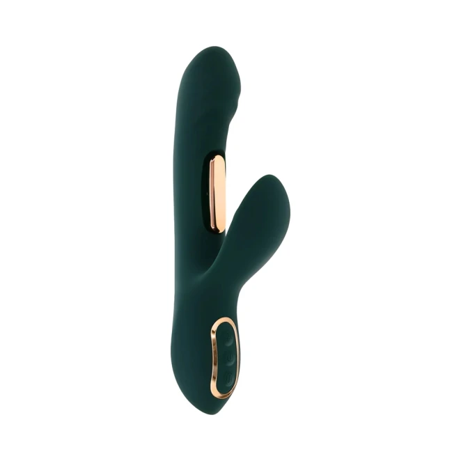 Evolved Heart Of Gold 10-Speed Dual Stimulation Vibrator with Dual-Tapping Gold Bars