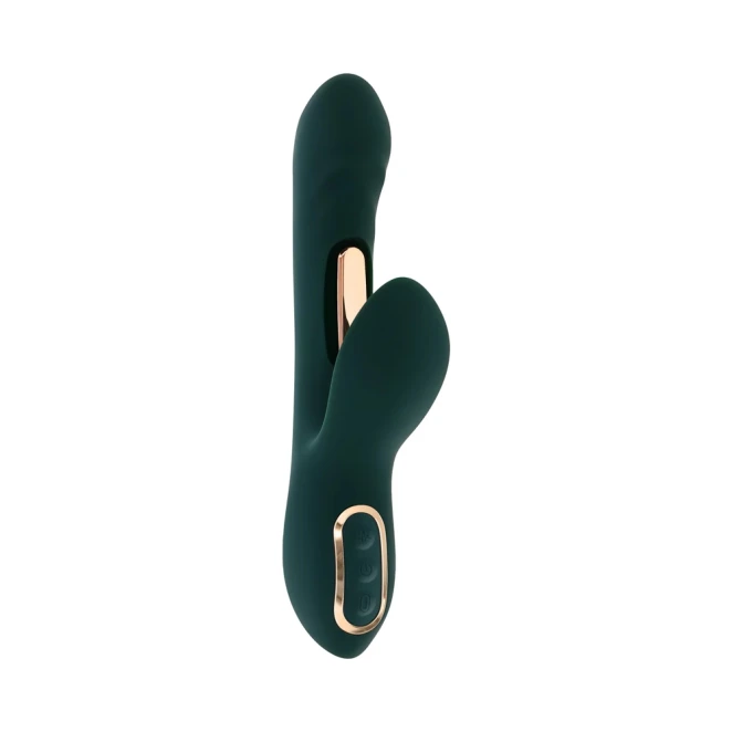 Evolved Heart Of Gold 10-Speed Dual Stimulation Vibrator with Dual-Tapping Gold Bars