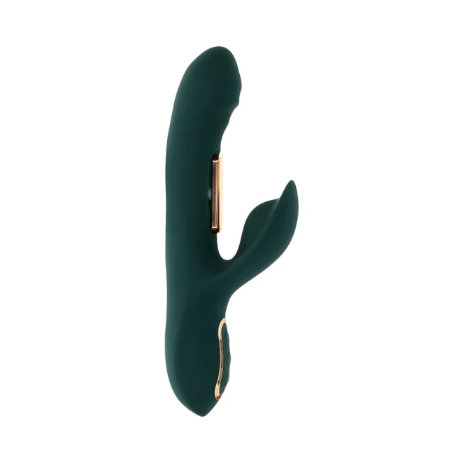 Evolved Heart Of Gold 10-Speed Dual Stimulation Vibrator with Dual-Tapping Gold Bars