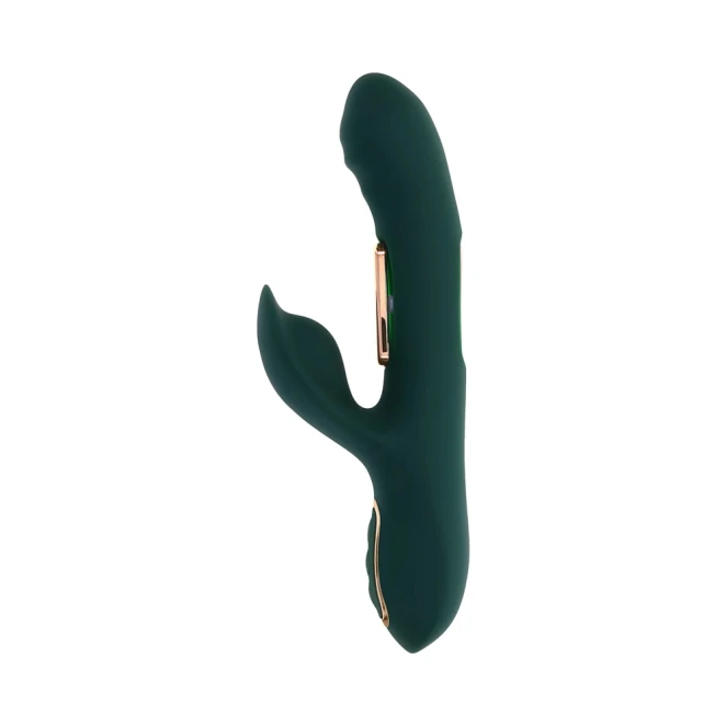 Evolved Heart Of Gold 10-Speed Dual Stimulation Vibrator with Dual-Tapping Gold Bars