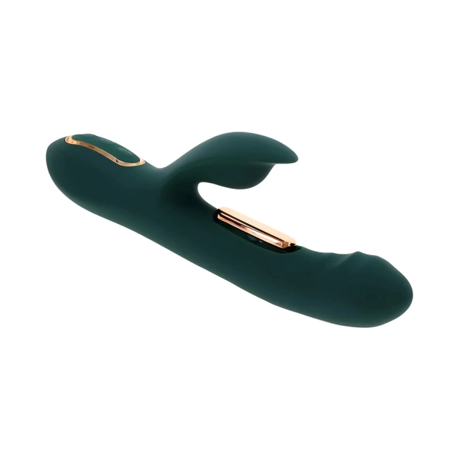 Evolved Heart Of Gold 10-Speed Dual Stimulation Vibrator with Dual-Tapping Gold Bars