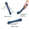 MAN WAND Edgy Vibrating Silicone Wand with Interchangeable Heads – Stellar Blue