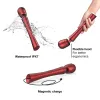 MAN WAND Edgy Vibrating Silicone Wand with Interchangeable Heads – Velvet Red