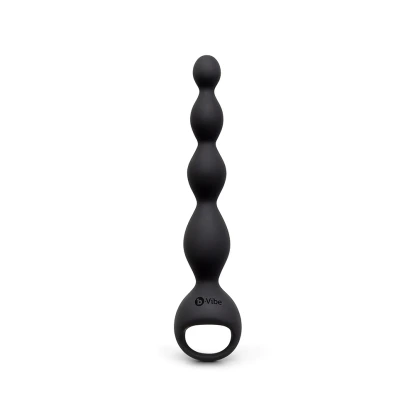 b-Vibe 6.5 in. Tapered Vibrating Silicone Anal Beads