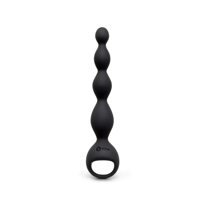 b-Vibe 6.5 in. Tapered Vibrating Silicone Anal Beads